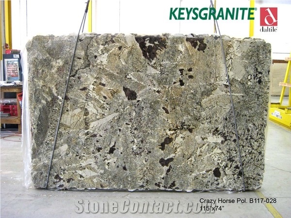 Crazy Horse Granite Slab, Brazil Beige Granite