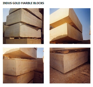 Indus Gold Marble Blocks