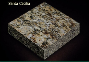 Santa Cecilia Light Granite Slabs & Tiles, Brazil Yellow Granite