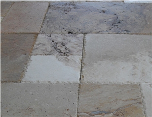 Caribbean Travertine Chiseled Edge