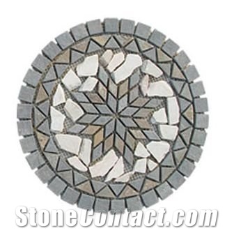 Slate Mosaic Stone Medallions