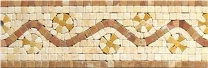 Natural Stone Mosaic Border