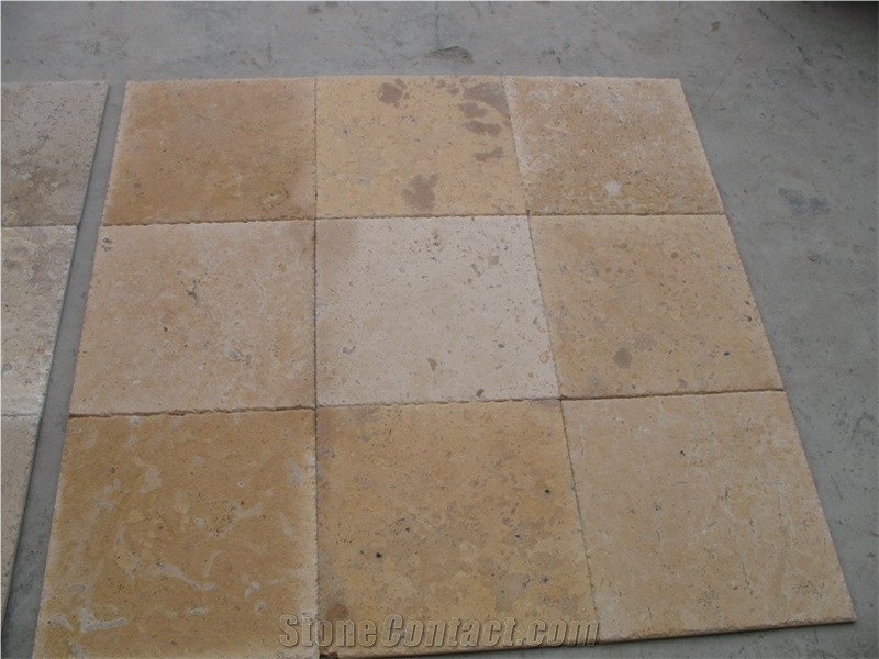 China Yellow Limestone Slabs & Tiles