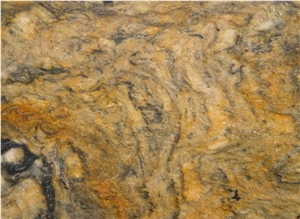 Vesuvio Oro Granite Slabs & Tiles, Brazil Yellow Granite