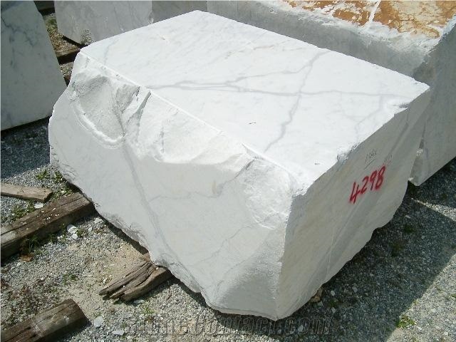 Statuario Marble Blocks, Italy White Marble