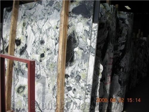 Ice Jade Onyx Slabs & Tiles, China Green Onyx