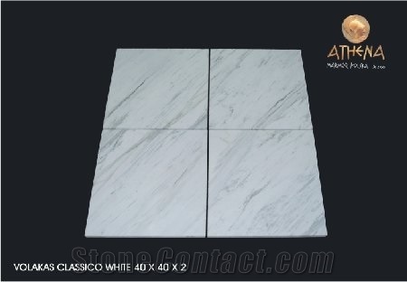Volakas Classico White Marble Slabs & Tiles, Greece White