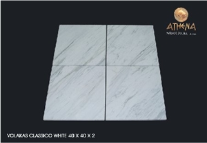 Volakas Classico White Marble Slabs & Tiles, Greece White