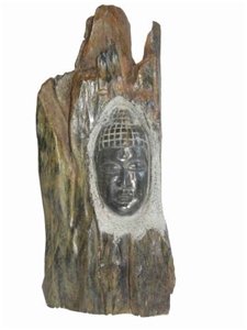 Abstrack Buddha Petrified Serpentine