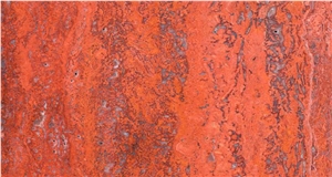 Azarshahr Red Travertine Slabs & Tiles, Iran Red Travertine