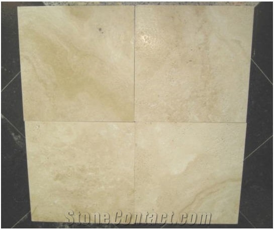 White Travertine Brushed Unfilled