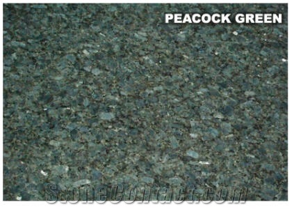 Green Peacock Granite Slabs & Tiles