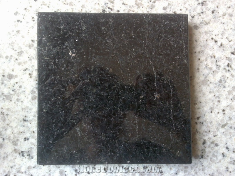 Cambrian Black Granite Slabs & Tiles, Canada Black Granite from China
