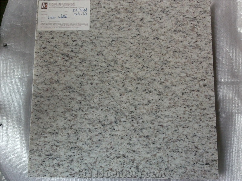 Solar White Granite Slabs & Tiles, United States White Granite