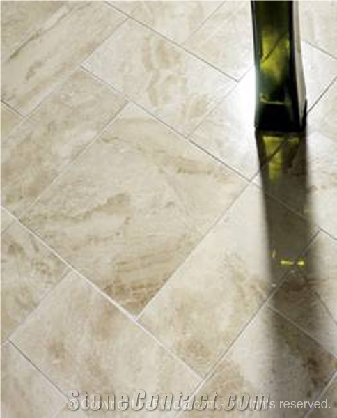 Crema Cappuccino Brushed Chipped Edge, Marble Slabs