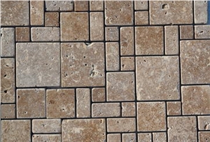 Noche Travertine Random Pattern Tile