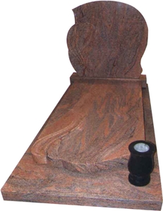 Red Granite Tombstone, Monument, Headstone, Granitte Red Granite Headstone