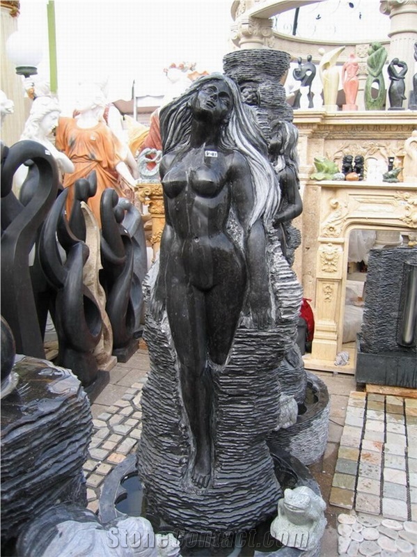Statue Sculptures, Black Marble Sculptures