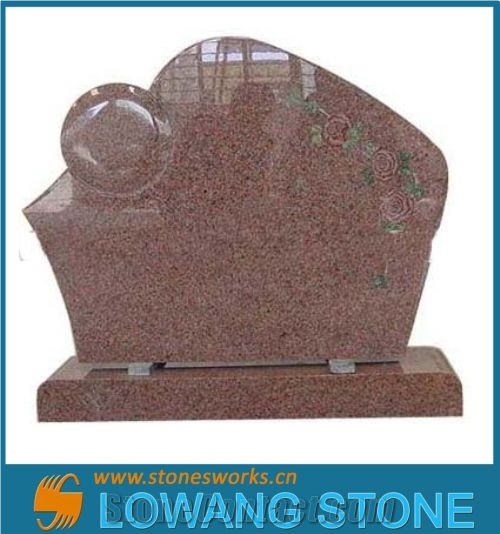 Multicolor Red Granite Headstone& Tombstone