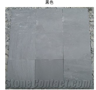 Xingzi Black Slate Slabs & Tiles, China Black Slate