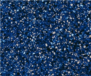 Mini Grain Oceania Blue Agglomerate Stone Tile