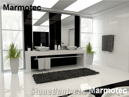 600X600 Super White Nano Crystal Stone Tile