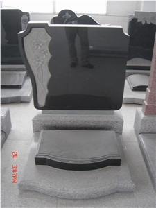 Black Granite Headstone