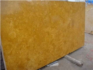 Golden Flower Marble Slab, India Yellow Marble