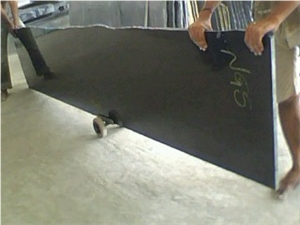 Polished Random Black Granite Slab
