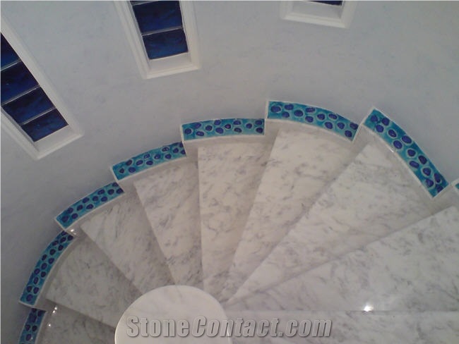 Carrara Marble Stairs