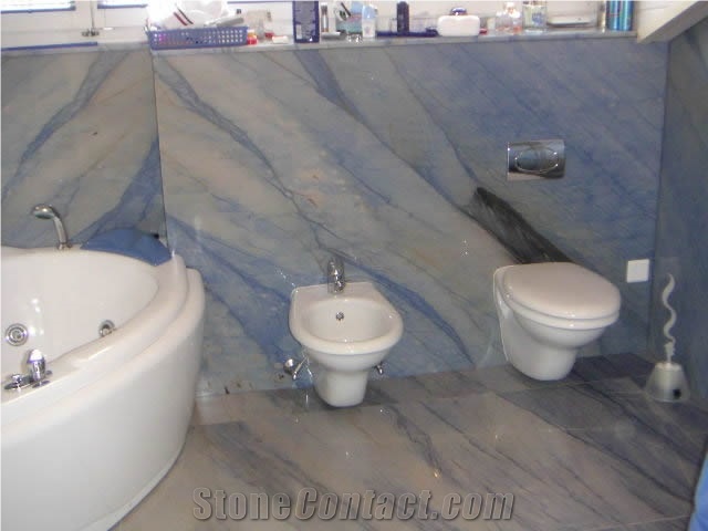 Azul Macaubas Bath Design, Blue Quartzite