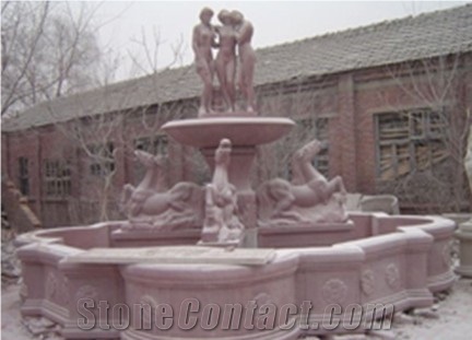 Purple Sandstone Fountain