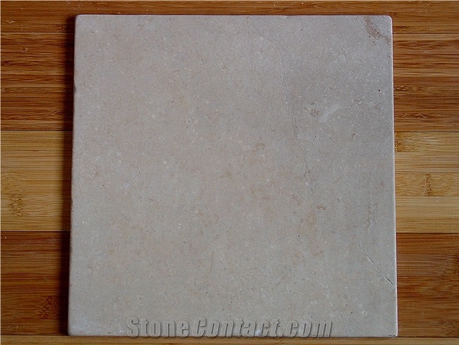 Beige Limestone Fooring Tiles- Honed Finished