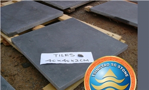China Blue Limestone Tile Honed