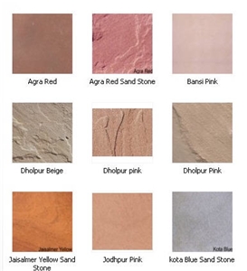 India Sandstones Slabs & Tiles