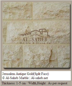 Jerusalem Antique Gold (Split Face)