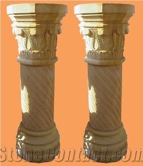Beige Sandstone Column