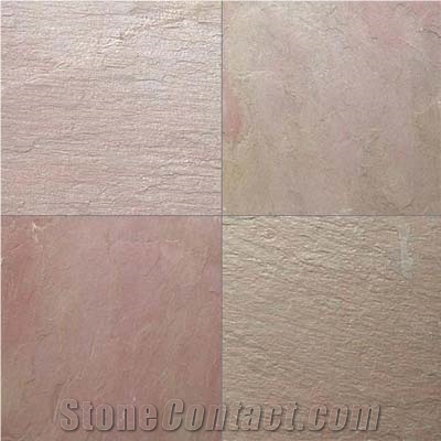 Lime Pink Limestone Slabs & Tiles