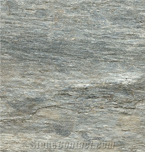 Silver Shine Slate Slabs & Tiles, India Grey Slate