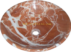 Red Marble Sinks