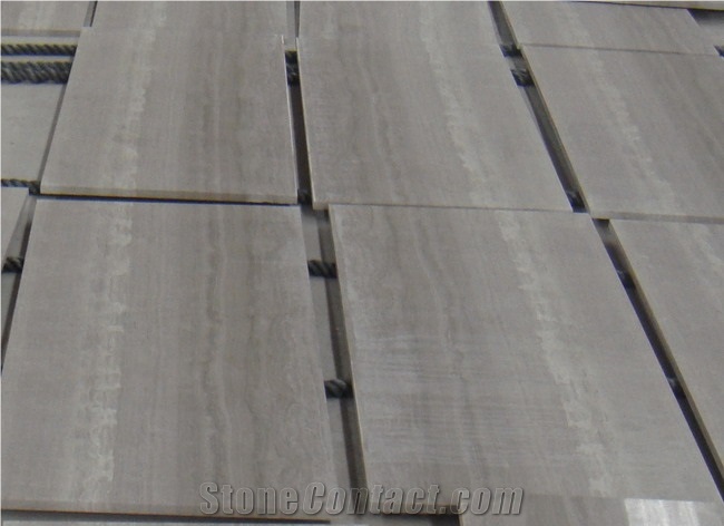 Grey Wooden Line China Marble