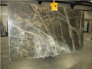 Rain Forest Green Marble Slab, India Green Marble