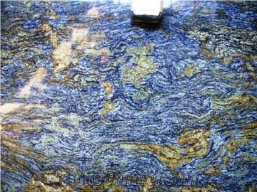 Blue Storm Granite Slab, Brazil Blue Granite