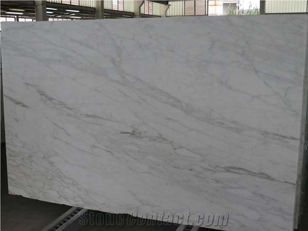 Calacatta Caldia Marble Slabs, Italy White Marble