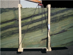 Verde Bamboo Quartzite Slab, Brazil Green Quartzite