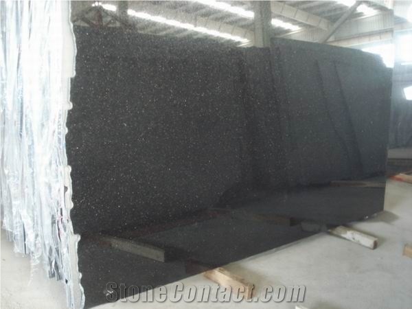 Galaxy Black Shanxi Granite Slab, China Black Granite