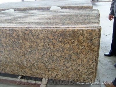 Giallo Fiorito Yellow Granite Countertop Base Tops Bullnose Edge