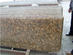 Giallo Fiorito Yellow Granite Countertop,Base Tops, Bullnose Edge