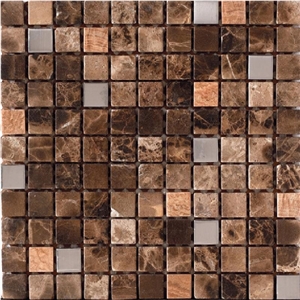 Metal and Marble Mix Mosaic