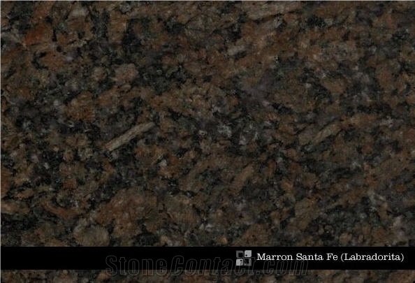 Marron Santa Fe Granite Slabs & Tiles, Argentina Brown Granite